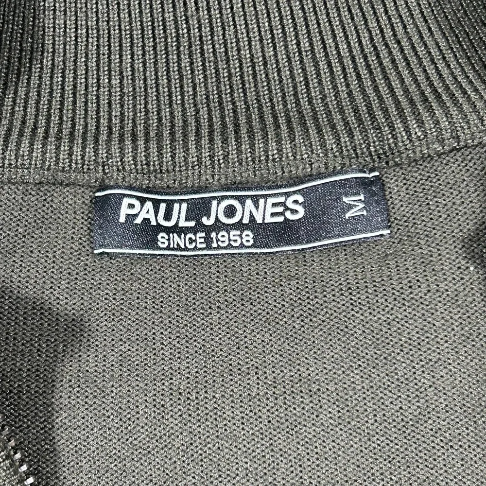 Paul Jones Mens M 2 Way Full Zip Cardigan Sweater Gray 65% Viscose 35% Acrylic